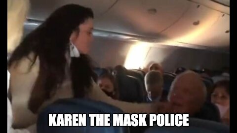 Crazy Karen Spits On A Man, And Slaps Him For Not Wearing A Mask On A Flight