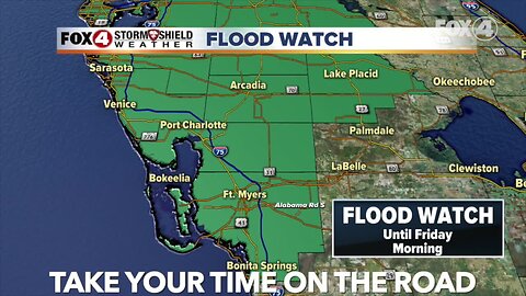 Flood Watch in some counties in SWFL