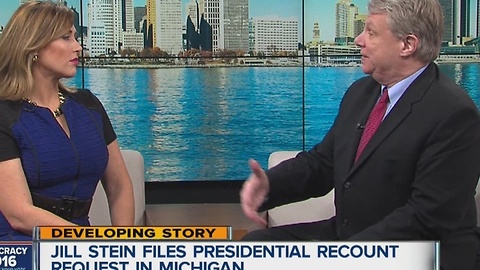 Attorney represening Jill Stein and her push for a vote recount in Michigan stops by WXYZ