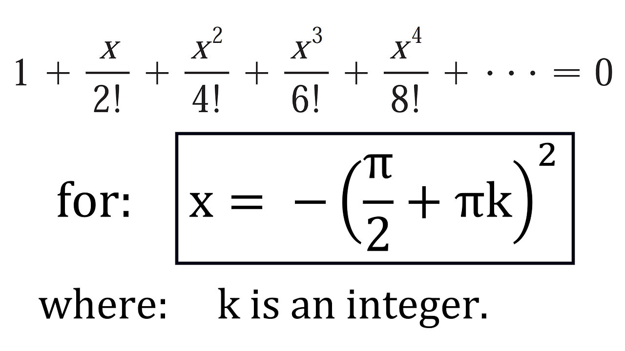 Problems Plus 21: Finding the Solutions of a Maclaurin Cosine Series