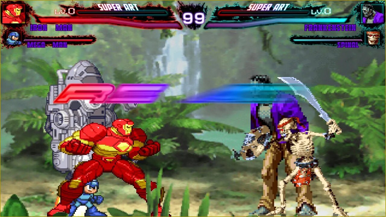 Mugen: Ironman/Megaman vs Frankenstein/Spinal