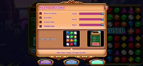 bejeweled classic poker gameplay