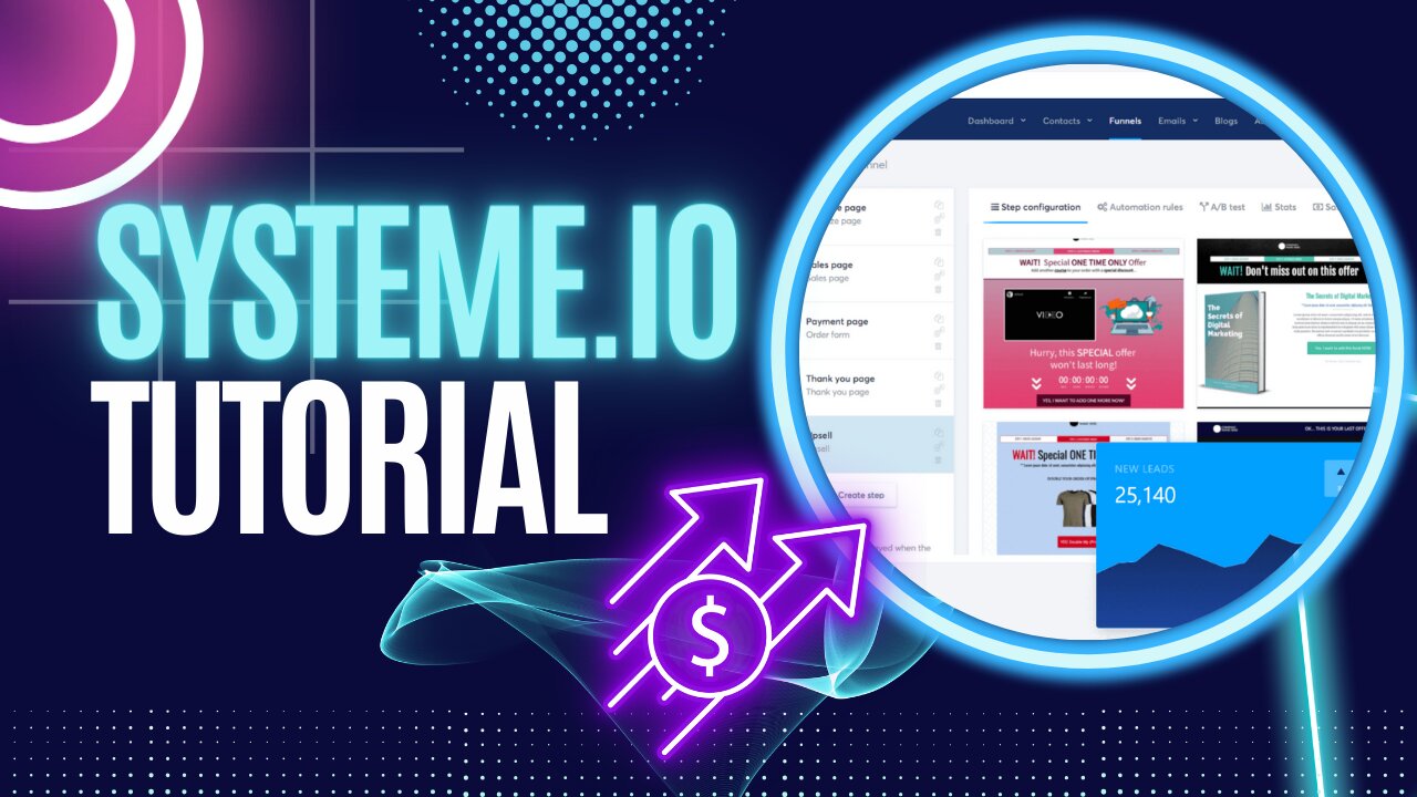 Systeme.io Tutorial For Beginners 2023. Create Your 6 Figure Funnel For FREE