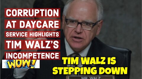 TIM WALZ IS STEPPING DOWN FROM VP PICK