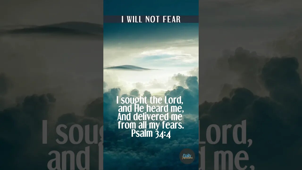 When The Storms Come & Fear Hits - Here is the Answer! Daily Inspiration