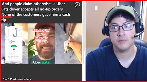 Uber Eats driver accepts all no tip orders None of the customers gave him a cash tip