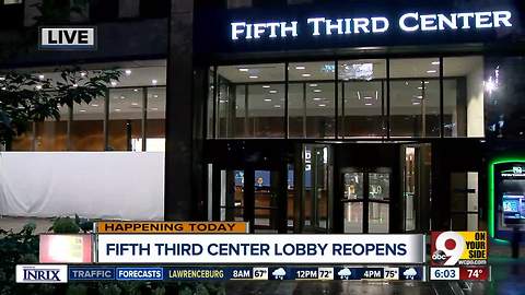 Fifth Third lobby to reopen today after shooting