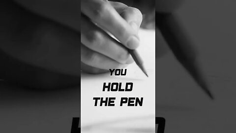 Inspirational Comic Book Quotes | "You Hold The Pen"