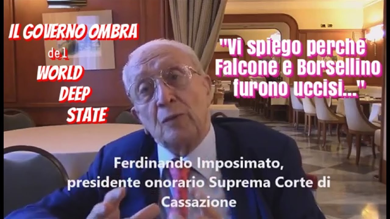 🔴 Imposimato: "Borsellino ucciso perché, come Falcone, indagava su Gladio e i delitti politici.