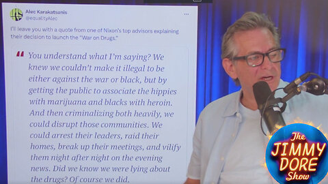 What is the legacy of US 40-year long war on drugs?▮The Jimmy Dore Show ft Alec Karakatsanis