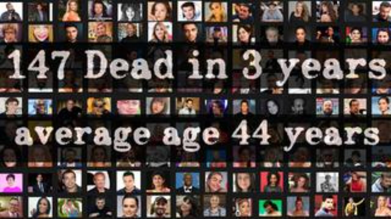 Died Suddenly - Celebrity Actors Edition - 147 Dead in 3 years