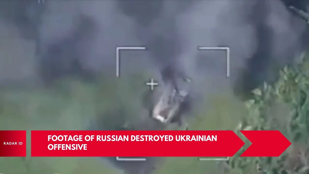 Footage of Russian destroyed Ukrainian offensive in Nikolaev-Krivoy Rog