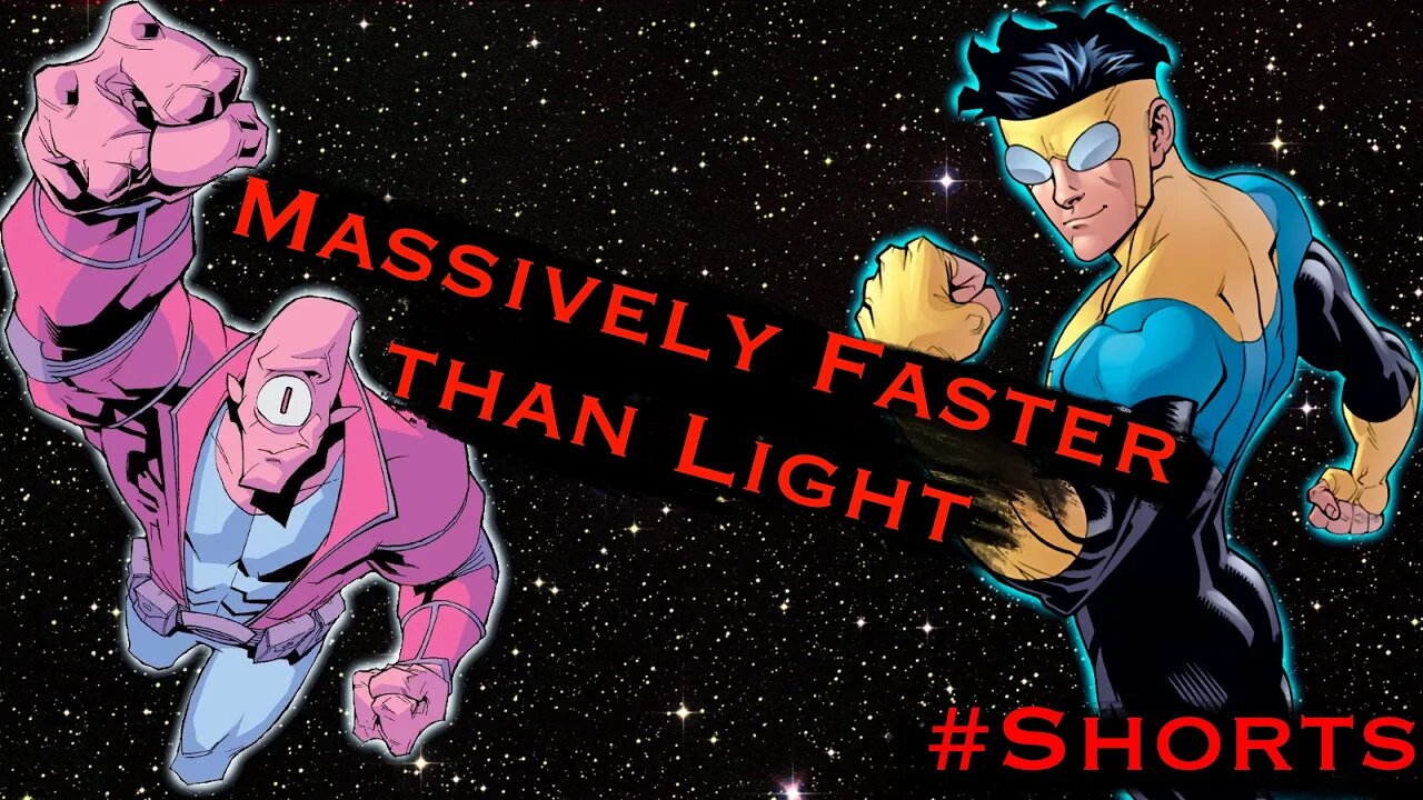 Invincible Speed Calculation (Allen the Alien's Massively Faster than Light Flight Speed) #shorts