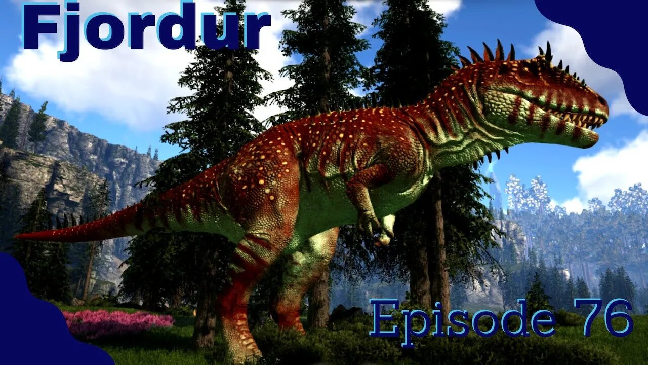 Carcharodontosaurus Taming! Doubled! And a max level! ARK Fjordur - Episode 76