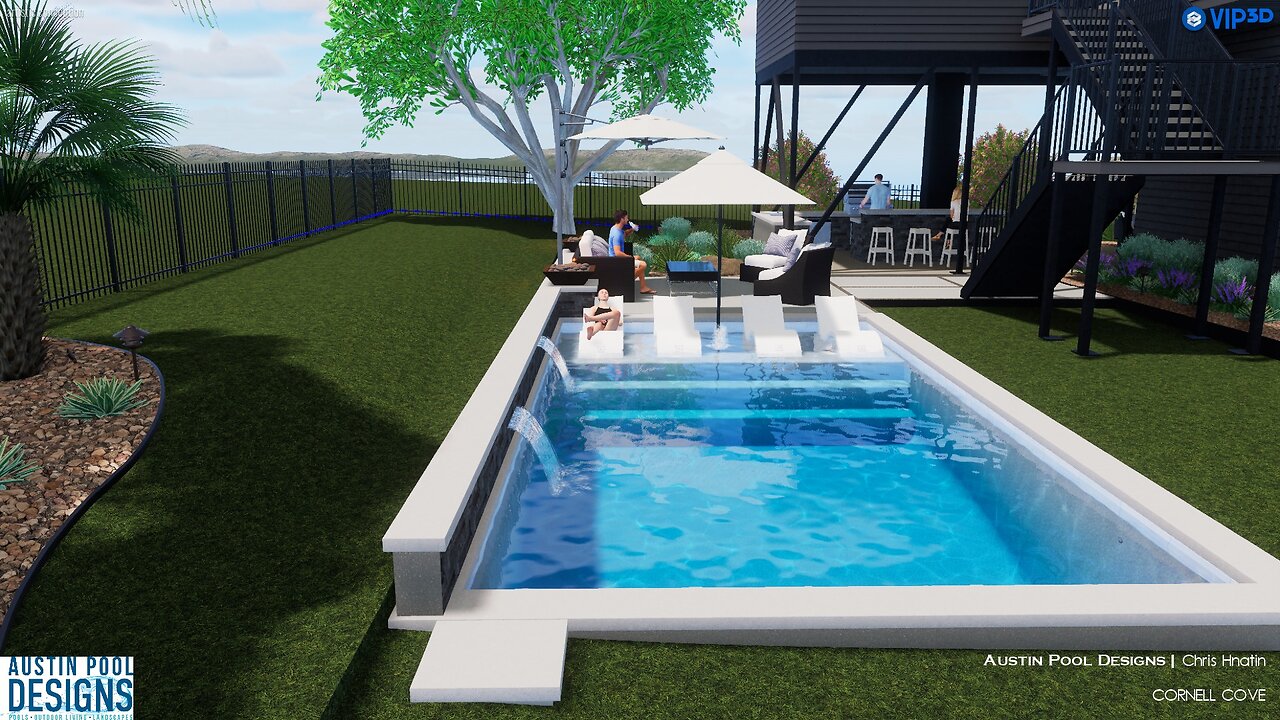 Modern Pool and Entertainment