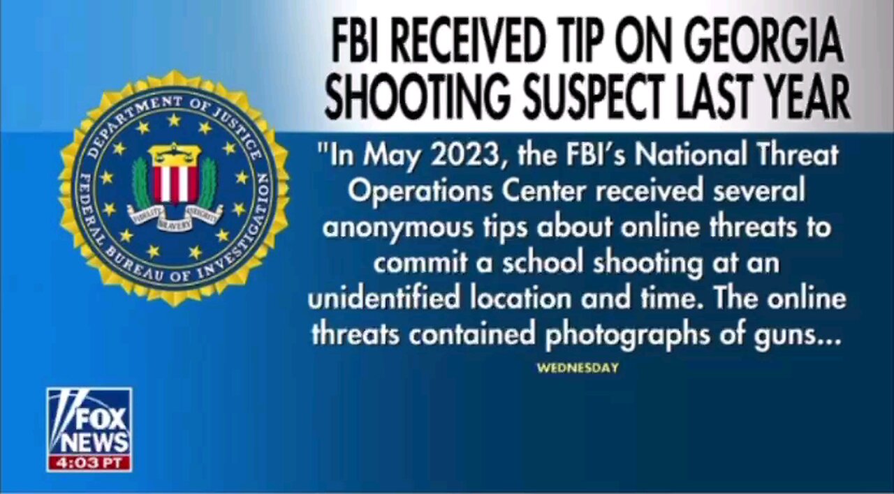 FBI received tip on Georgia shooting suspect last year