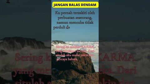 TIDAK PERLU BALAS DENDAM