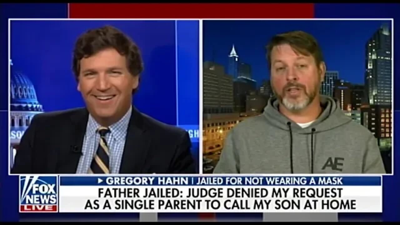 Man jailed by a far-left judge for refusing to wear a mask.