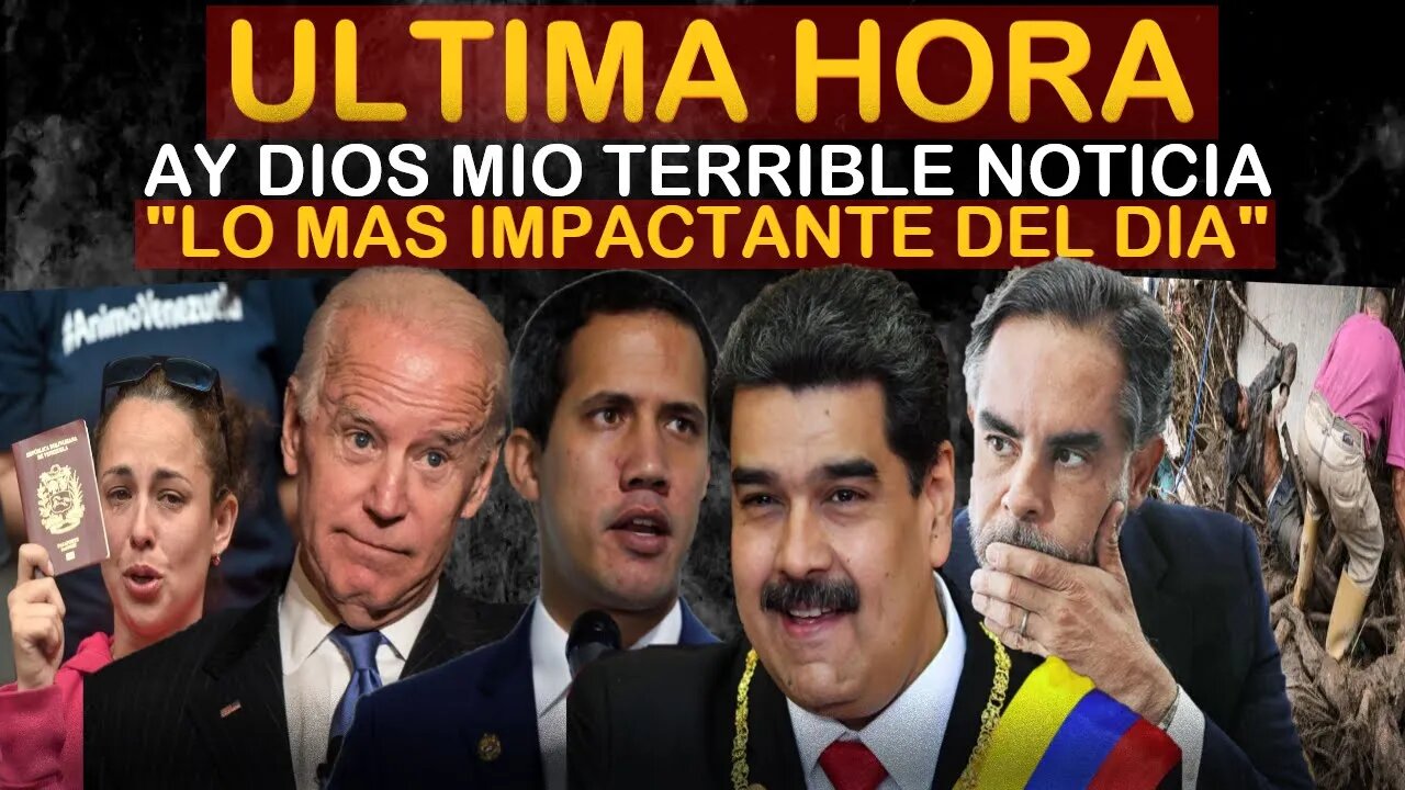 🔴SUCEDIO HOY! URGENTE HACE UNAS HORAS! MIRALO ANTES QUE LO BORREN - NOTICIAS VENEZUELA HOY