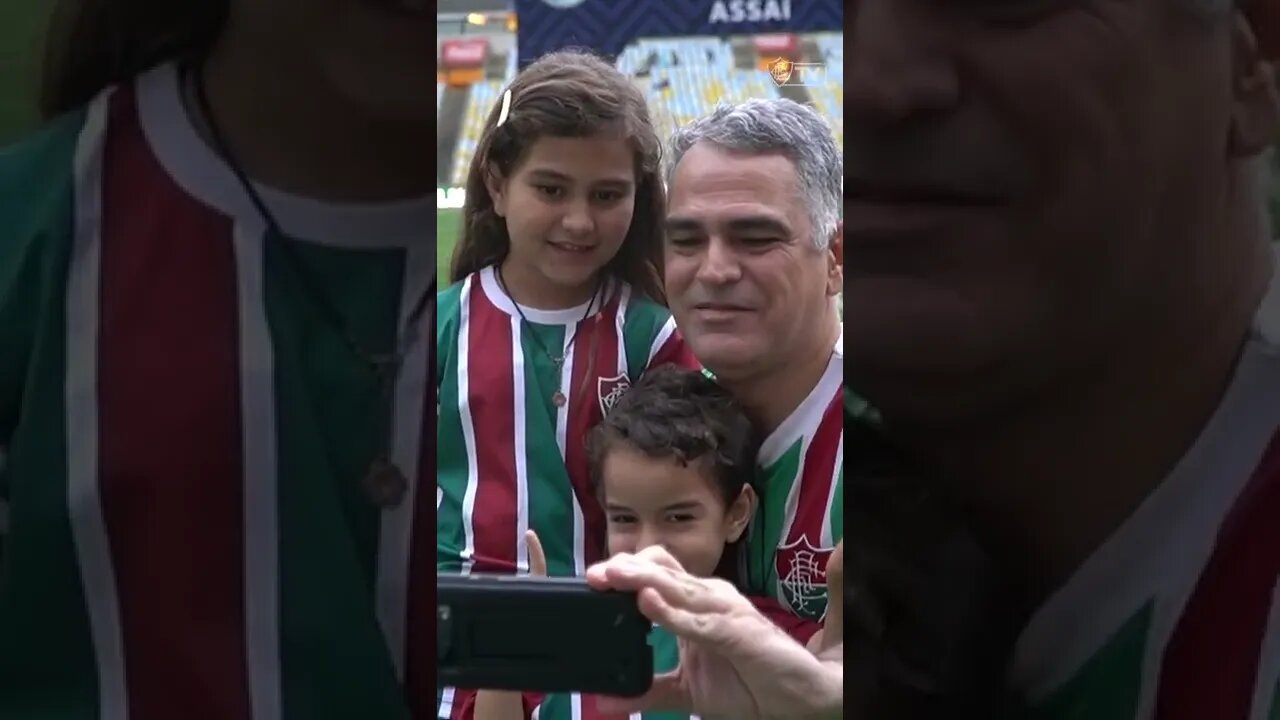 GUILLI E CLARA RECEBEM CARINHO E ACOLHIMENTO DO FLUMINENSE NO MARACANÃ