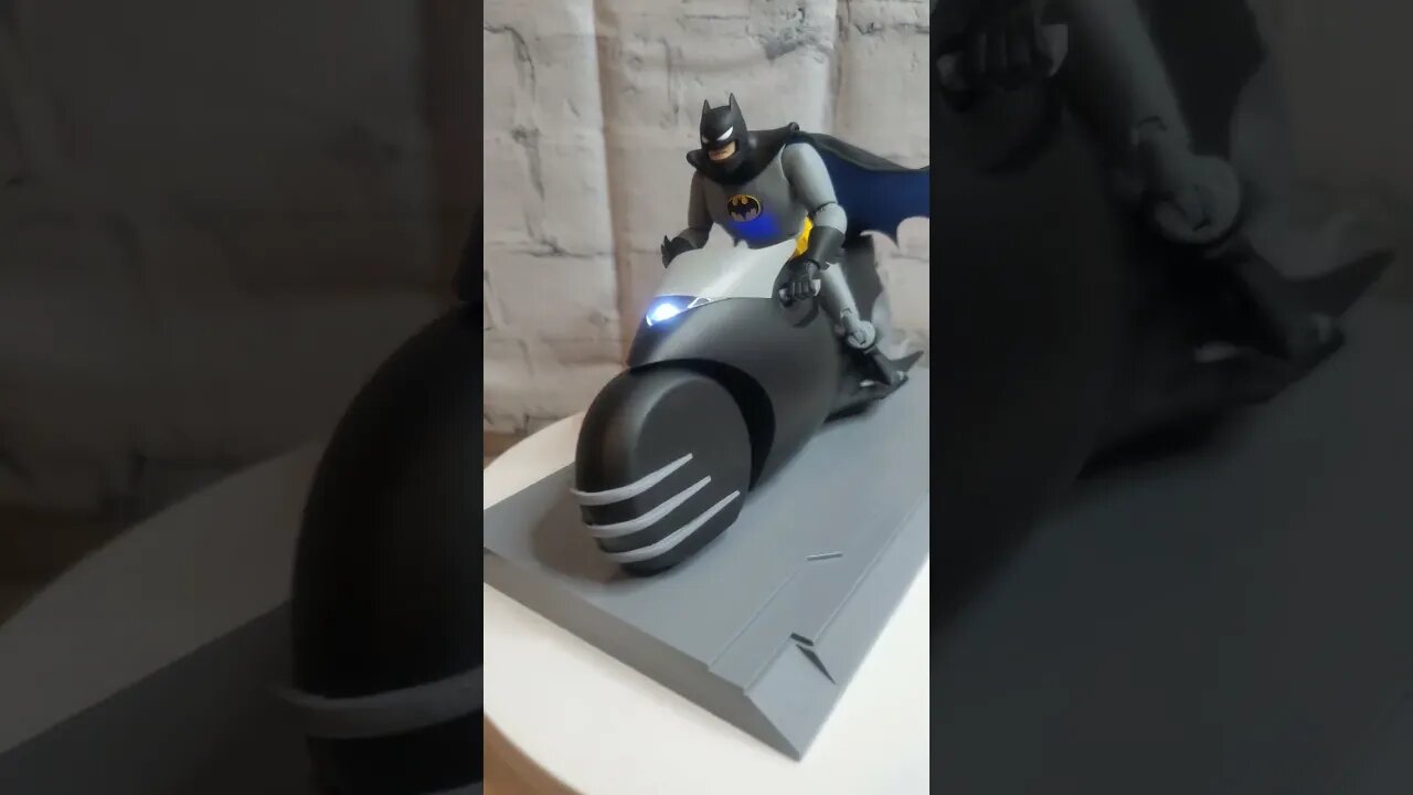 Den Knight Quickie: BTAS Batman and Batcycle #youtubeshorts #foryou #fyp #unboxing #review #trending