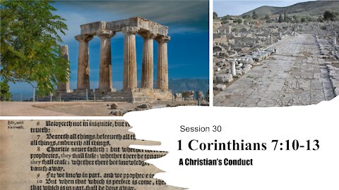 Session 30 | 1 Corinthians 7:10-13