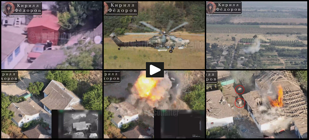 Kherson area: Russian Mi-28NM with LMUR missile burns Ukrainian position