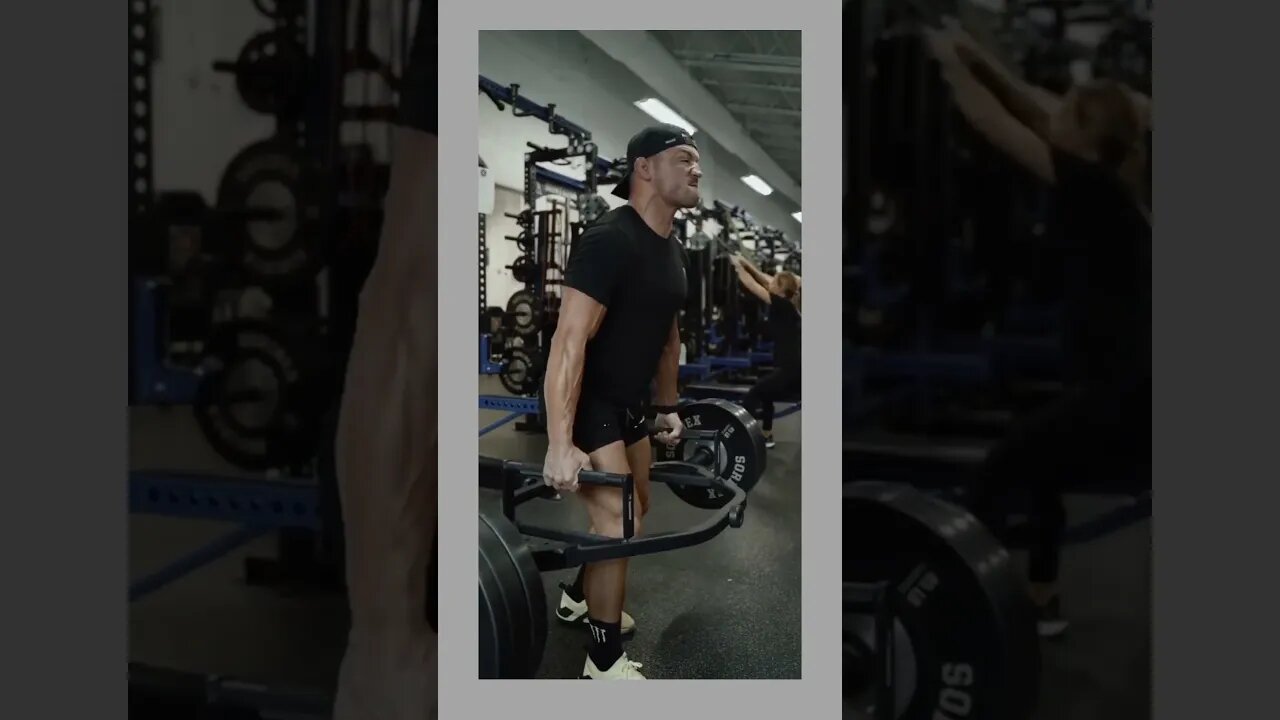 Michael Chandler works out in the gym. #shorts