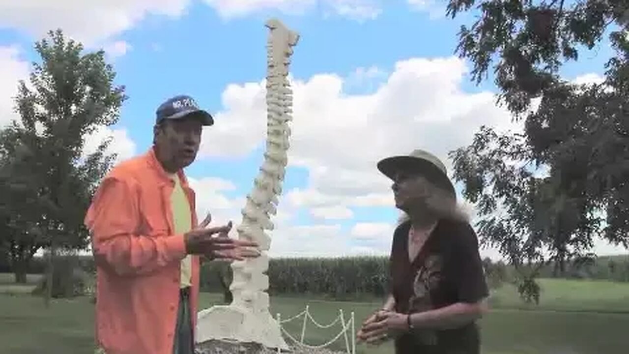 Human Spine, Burlington, Iowa, Travel USA, Mr. Peacock & Friends, Hidden Treasures
