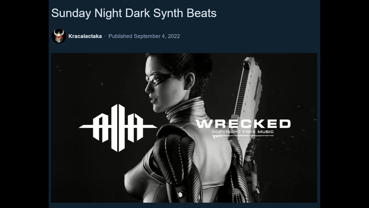 Sunday Night (into Monday morning) Dark Synth Beats