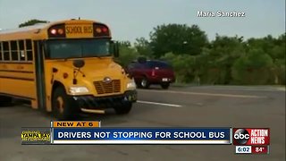 Cars caught blowing past school buses on Curley Road