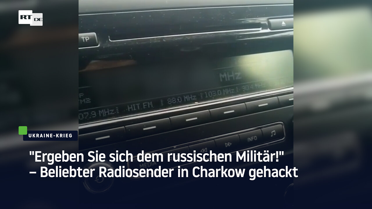 "Ergeben Sie sich dem russischen Militär!" – Beliebter Radiosender in Charkow gehackt