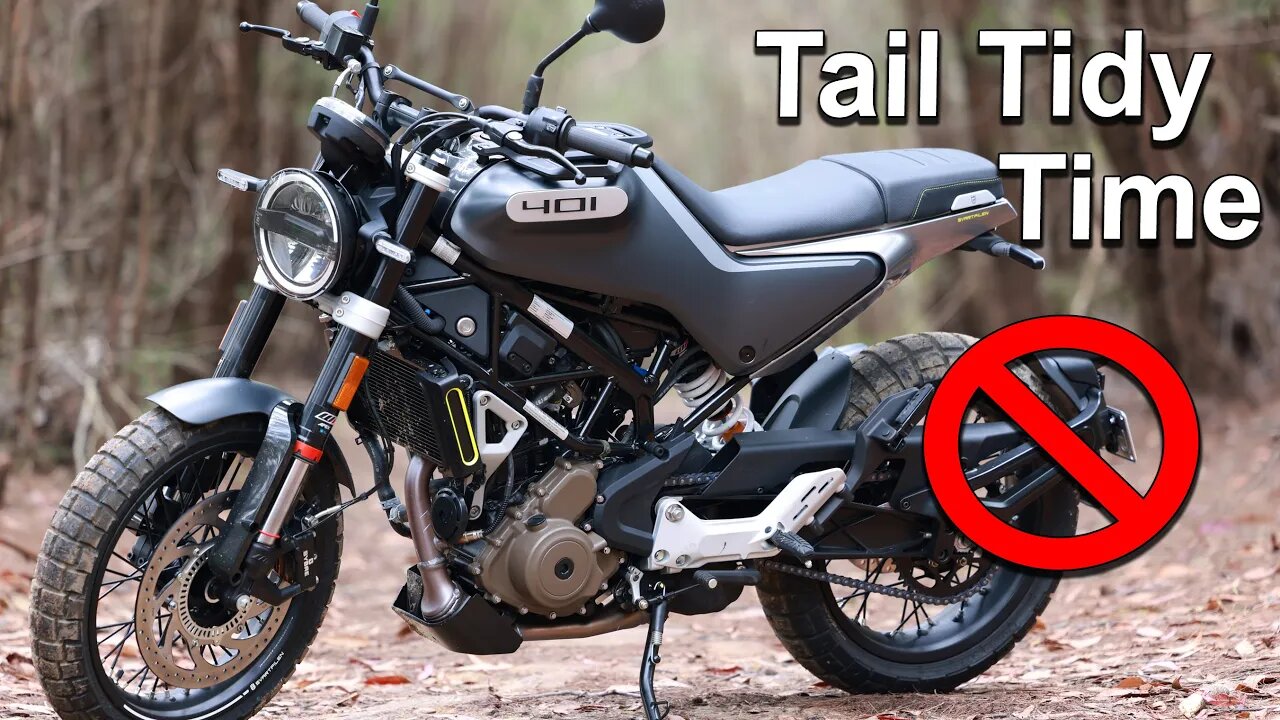 Husqvarna Svartpilen 401 R&G Tail Tidy Review (& What's in the box)