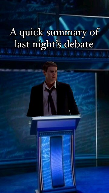 About The Debate The Other Night😆😆