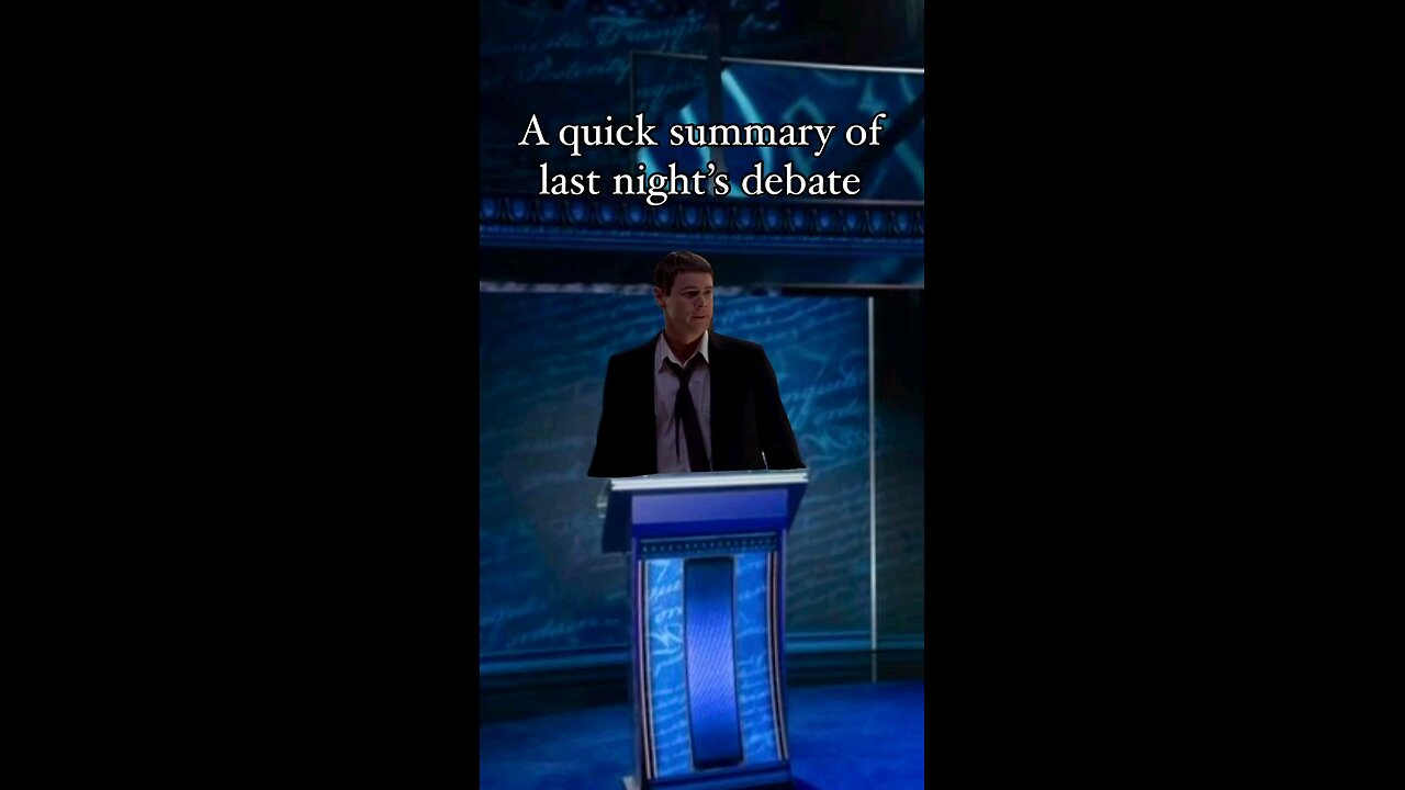 About The Debate The Other Night😆😆