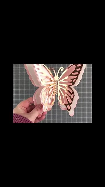GORGEOUS PAPER BUTTERFLY WITH CRICUT #shorts