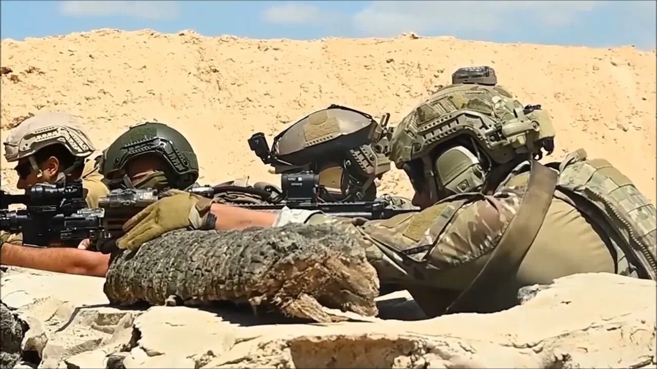 U.S. Special Forces Operators Conduct Partner Movement Drills - Bright Star 21