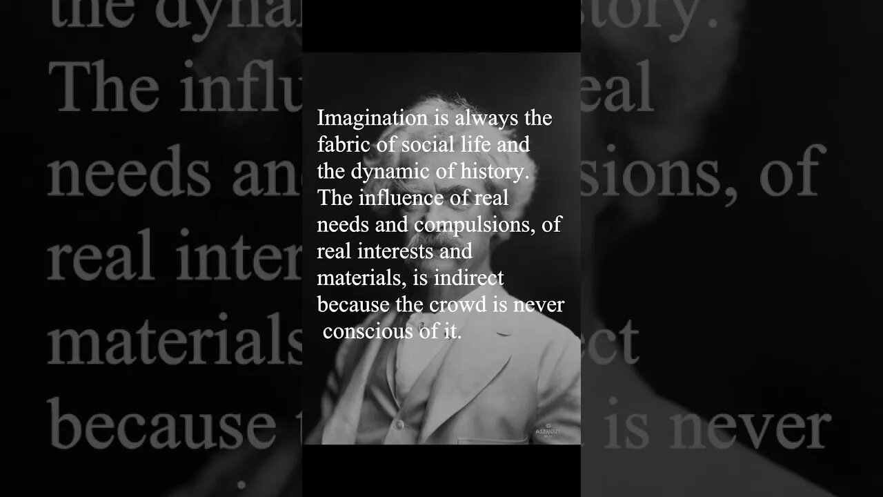 Mark Twain Quote - Imagination is always the fabric...