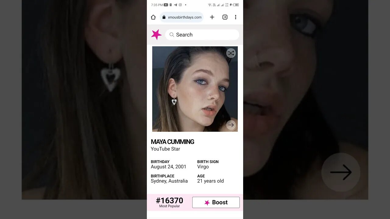 HAPPY 21 BIRTHDAY MAYA CUMMING