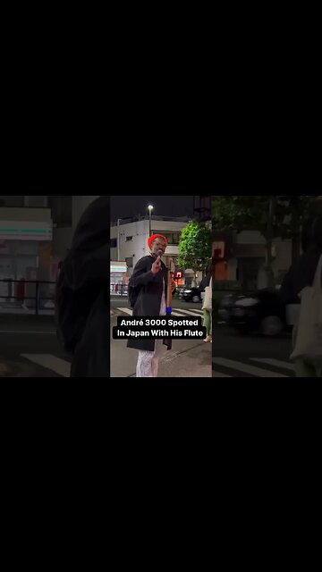 André 3000 plays the flute in Japan