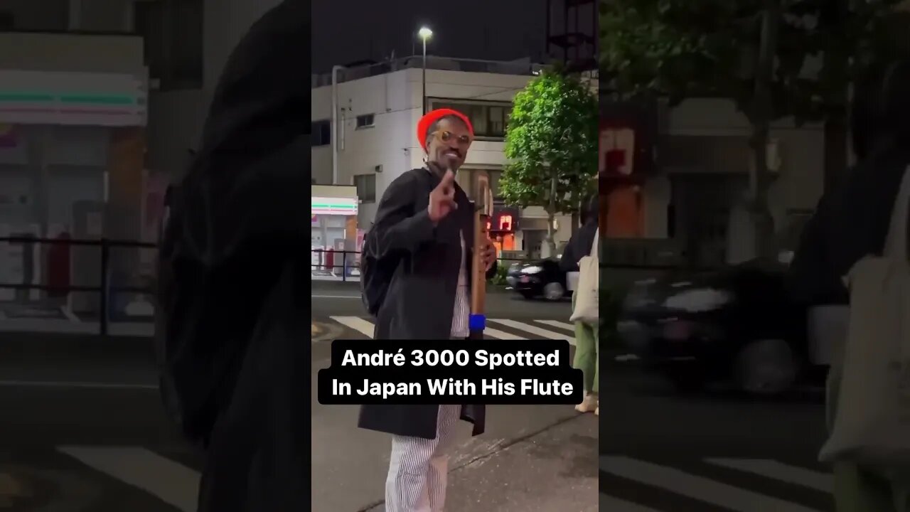 André 3000 plays the flute in Japan