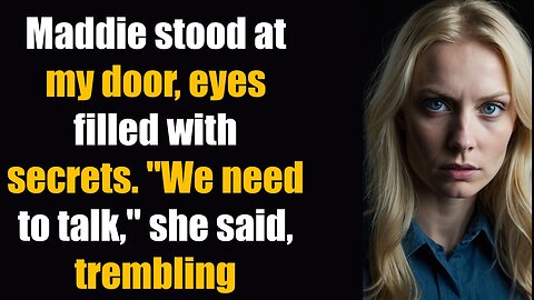 Maddie stood at my door, eyes filled with secrets. "We need to talk," she said, trembling