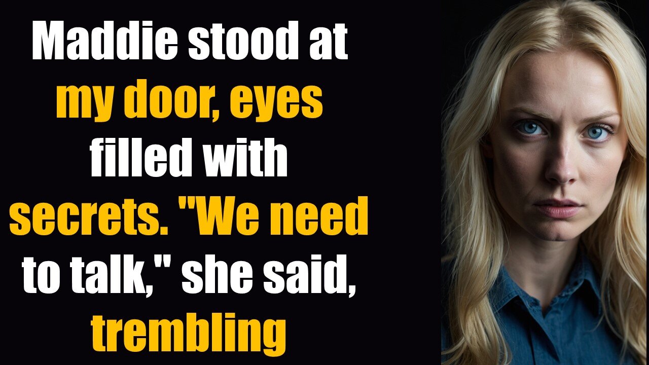 Maddie stood at my door, eyes filled with secrets. "We need to talk," she said, trembling