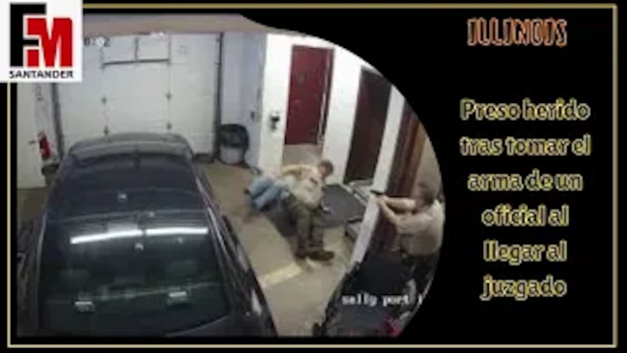 Illinois | Preso herido tras tomar el arma de un oficial al llegar al juzgado