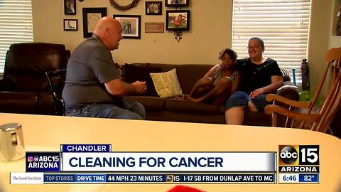 Cleaning company helps cancer patients