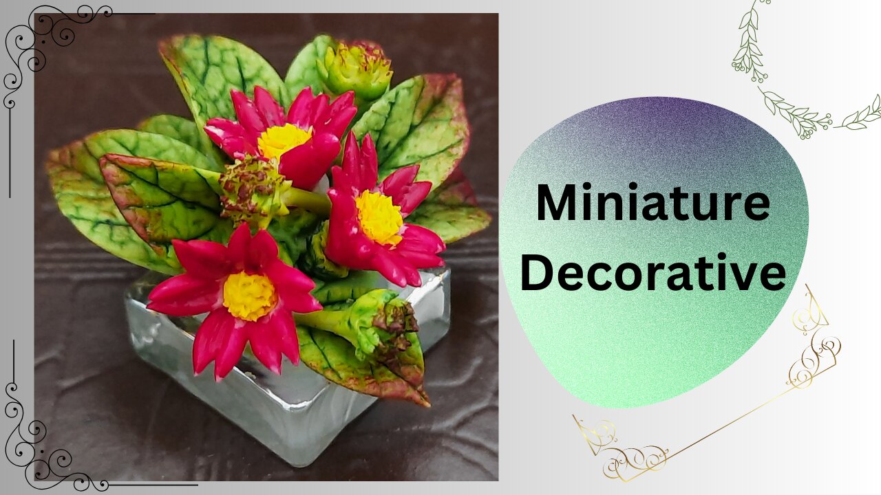 How To Make Decorative Flowers : Miniature Gerbera With Flower Clay | Designed Decorations