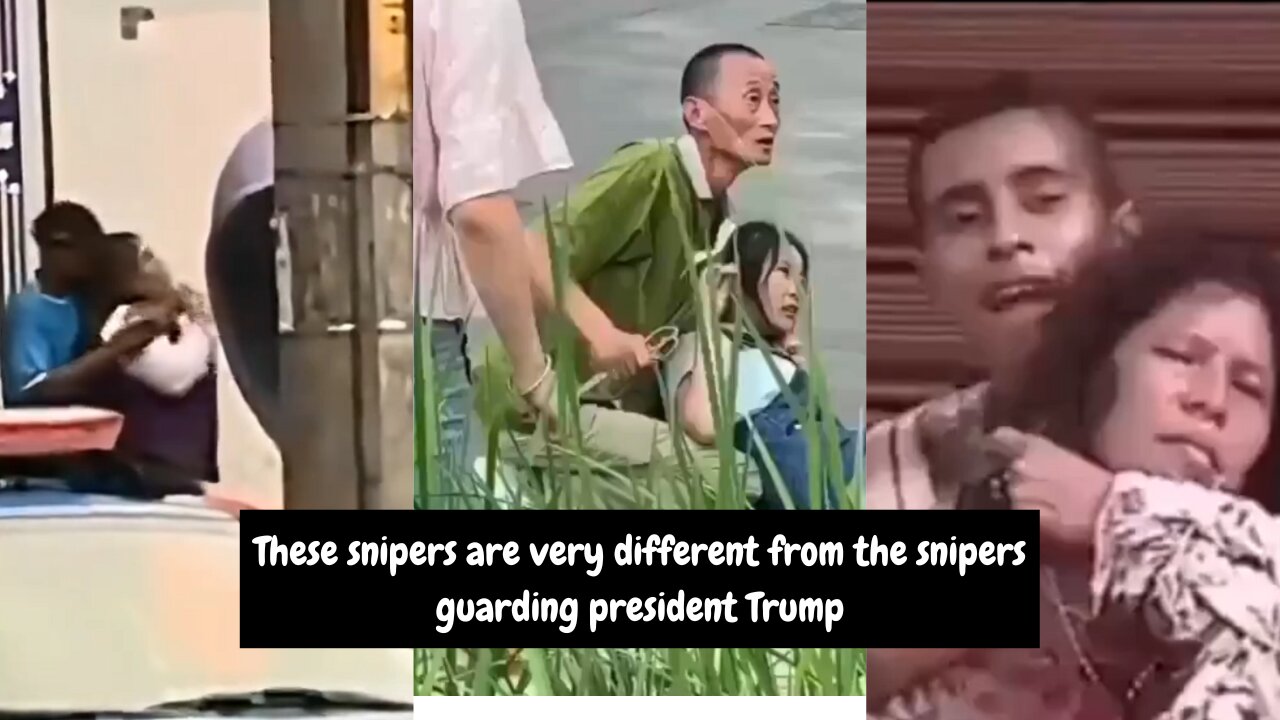 These snipers are very different from the snipers guarding president Trump