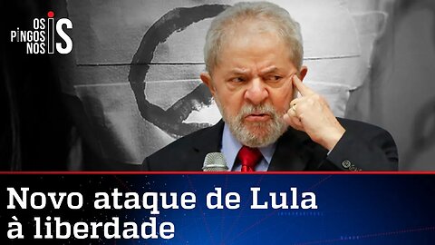 Lula ameaça regulamentar meios de comunicação se voltar ao Planalto