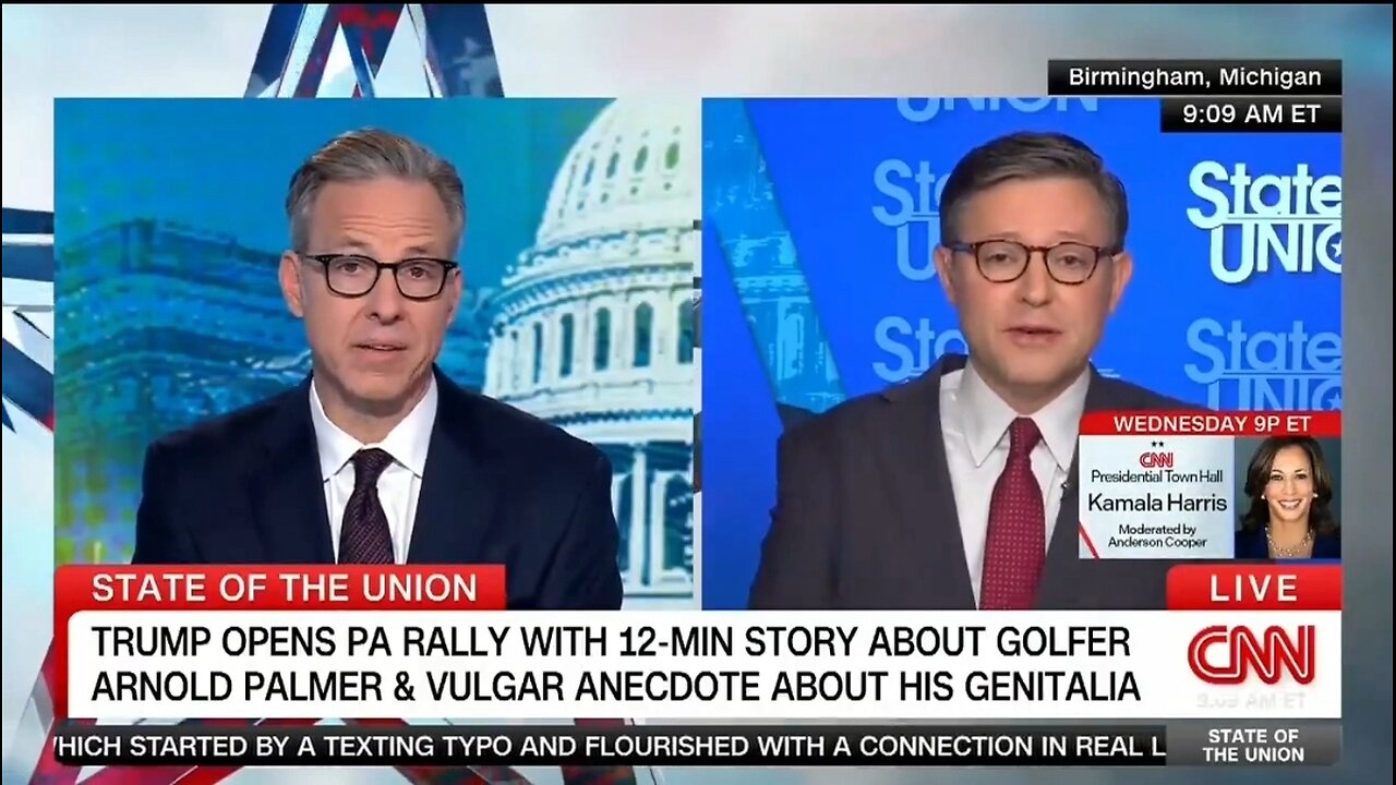 CNN's Tapper Denies He Loves Talking About Arnold Palmer's Penis