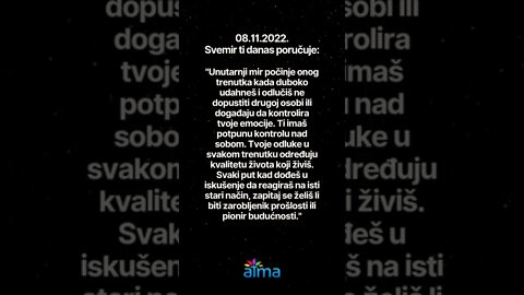 Poruka Svemira 08.11.2022. 💙 ATMA